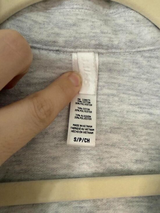 Skims Cotton Fleece Zip Up Shirt Jacket In Grey - Picture 3 of 6